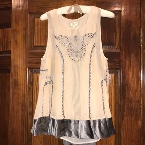 Anthropology Blouse with Embroidery